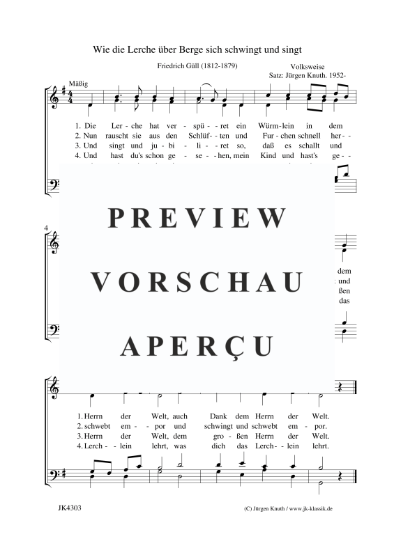 Produktbild zu: Wie die Lerche über Berge sich schwingt und singtunbekannt