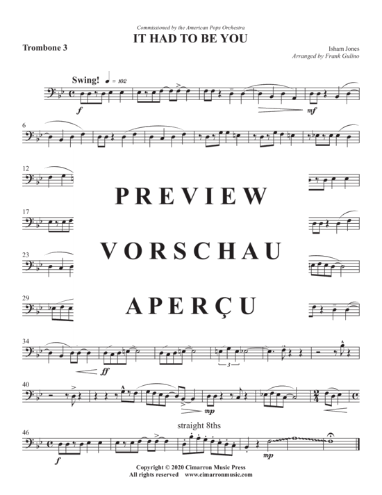 Product gallery: Page 6 of 7 It Had To Be You , , (Trombone Quartet)