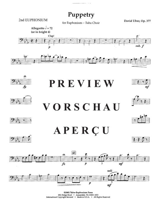 Produktgalerie: Seite 17 von 21 Puppetry , , (Tuba Ensemble EEEETT)
