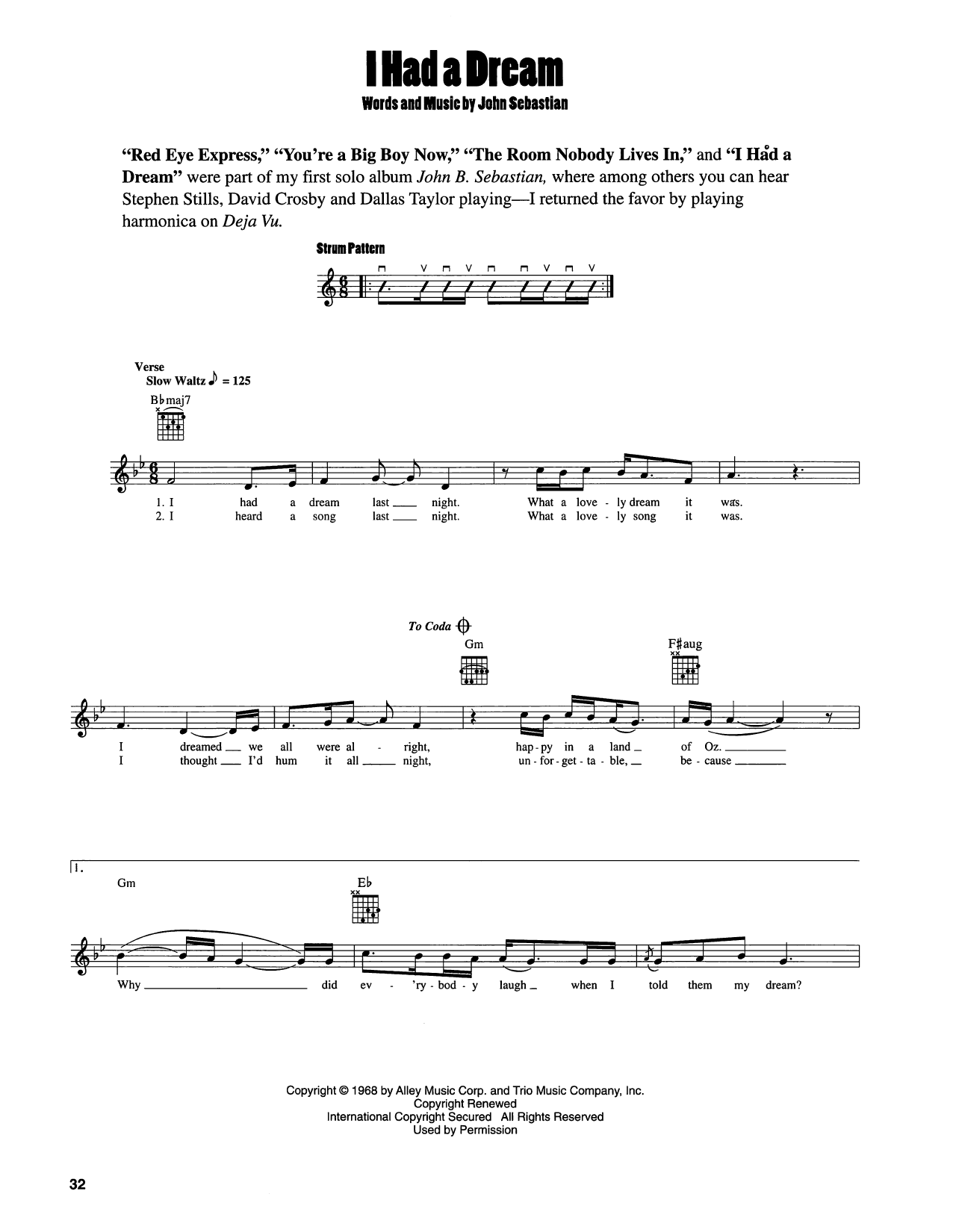 Produktgalerie: Seite 1 von 1 I Had A Dream, John Sebastian, Gitarre