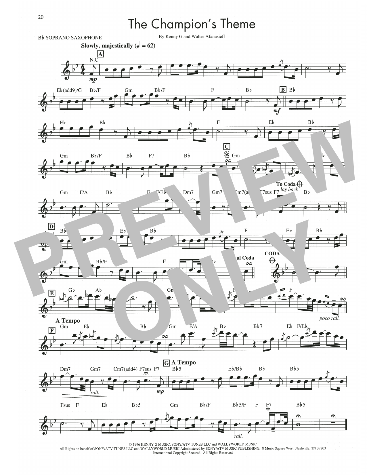 Product gallery: Page 1 of 1 The Champion's Theme, Kenny G