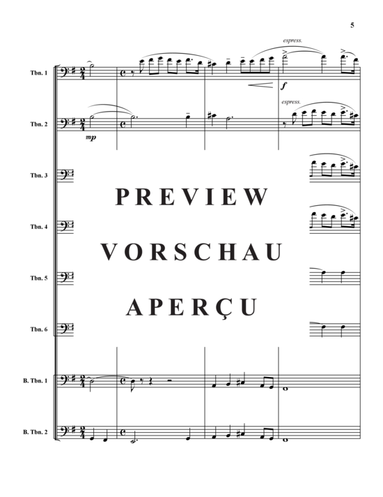 Product gallery: Page 6 of 19 Nessun Dorma , , (Trombone ensemble)