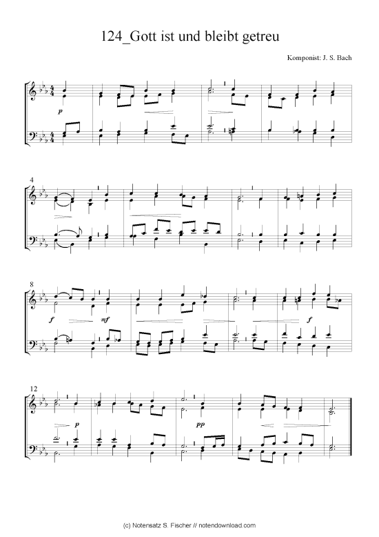 Product picture to: Gott ist und bleibt getreu J. S. Bach