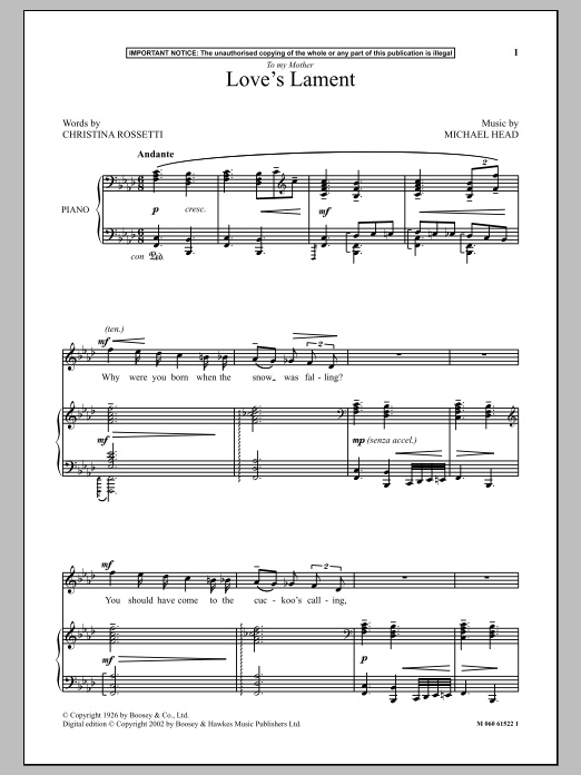 Produktbild zu: Love's Lament