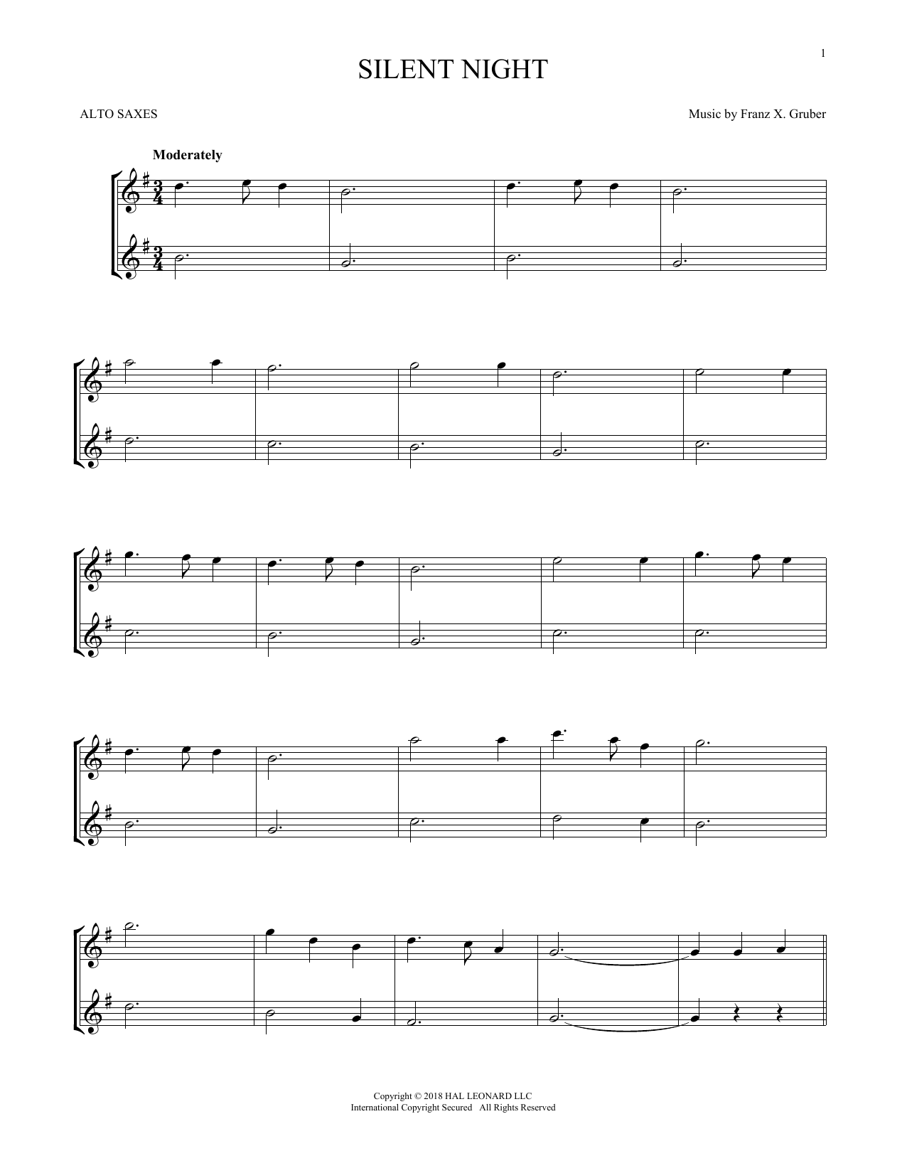 Product gallery: Page 1 of 1 Silent Night, Franz X. Gruber