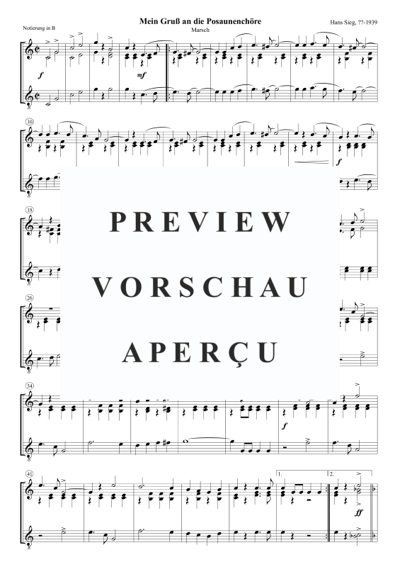 Product gallery: Page 4 of 5 Mein Gruß an die Posaunenchöre, , Trombone Choir