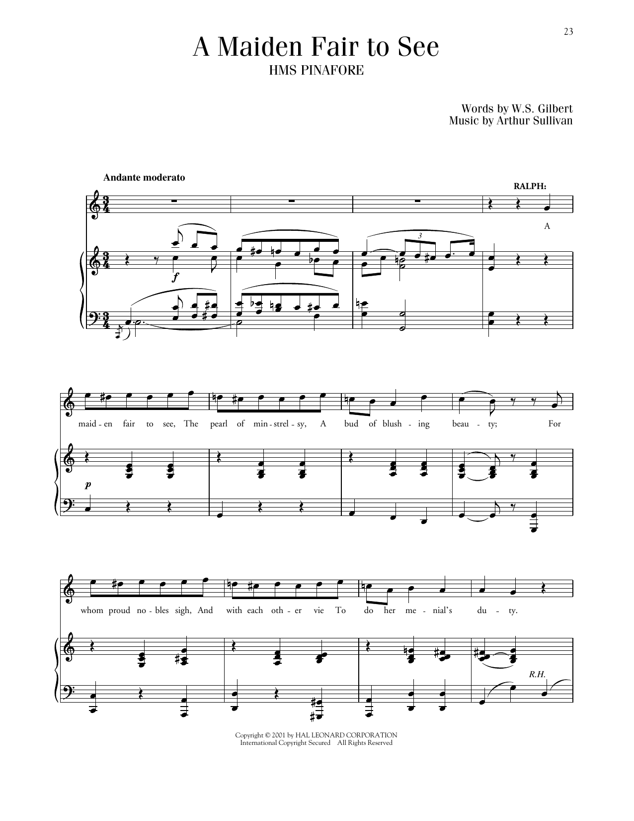 Product picture to: A Maiden Fair To See (from H.M.S. Pinafore)