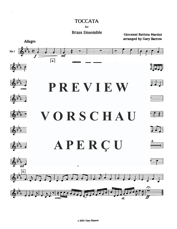 Produktgalerie: Seite 11 von 11 Toccata, , BlechblÀserensemble