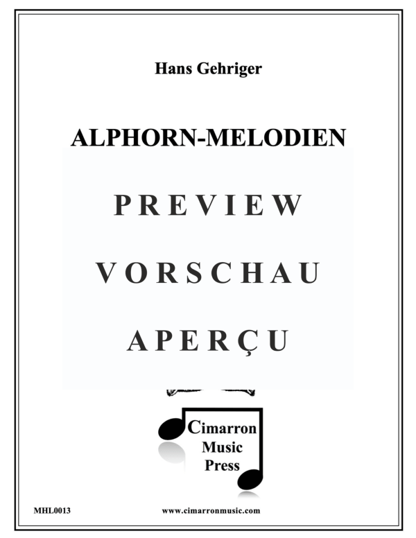 Produktgalerie: Seite 2 von 11 Alphornmelodien II, , Alphorn Solo, Duett, Trio