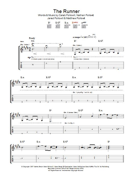 Product gallery: Page 1 of 1 The Runner, Kings Of Leon