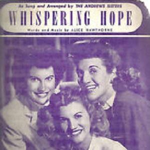 cover: Whispering Hope, Alice Hawthorne, Gesang, Gitarre, Klavier