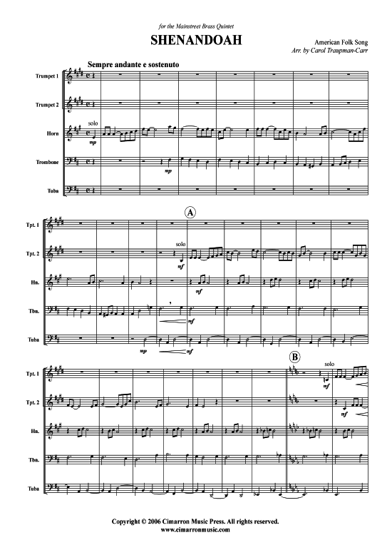 Produktbild zu: Shenandoah Traditional