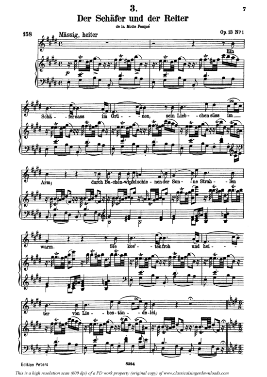 Product picture to: Der Schäfer und der Reiter D.517Franz Schubert