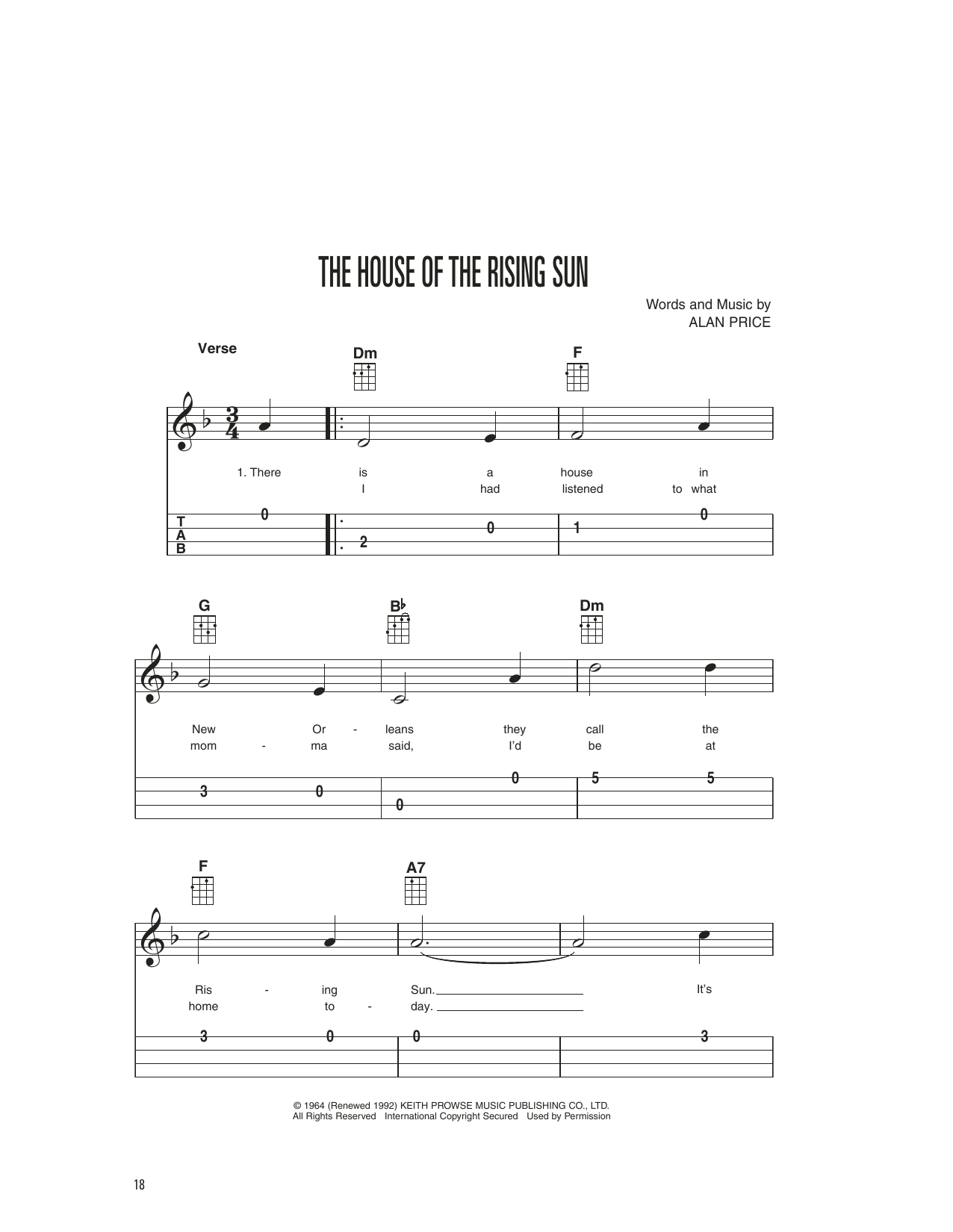 Product gallery: Page 1 of 1 The House Of The Rising Sun, The Animals
