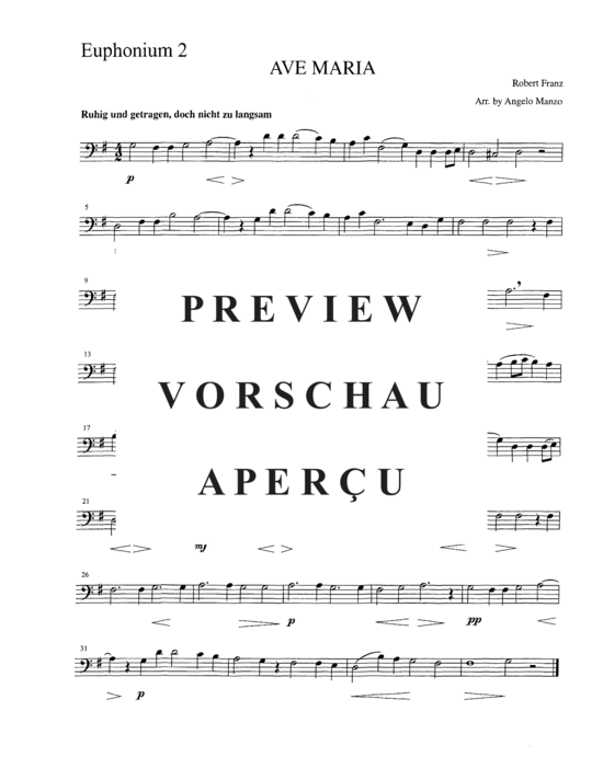 Product gallery: Page 8 of 10 Ave Maria , , (Tuba Quartett EETT)