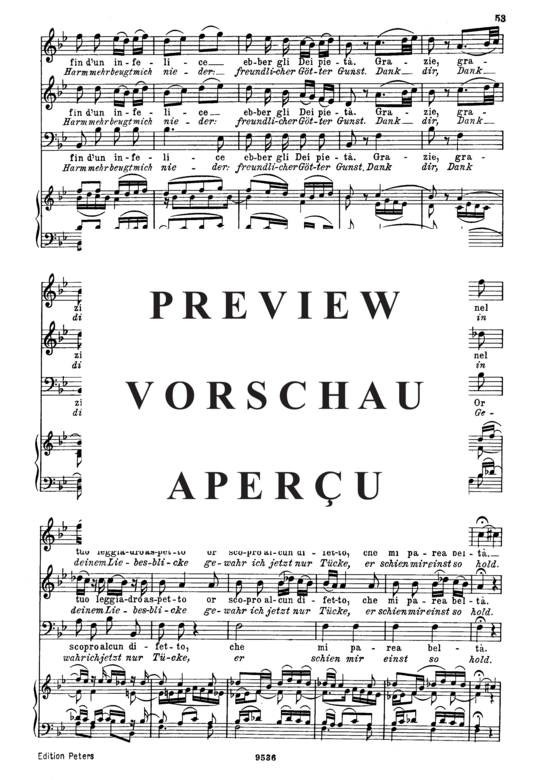 gallery: Grazie agl´ inganni tuoi, K.532 (Terzett) , ,  (Gesang hoch + Klavier)