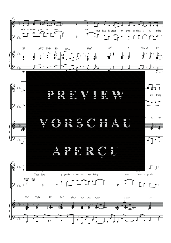 gallery: Greater Than Anything, , Gemischter Chor SAM/Solo opt. und Klavier