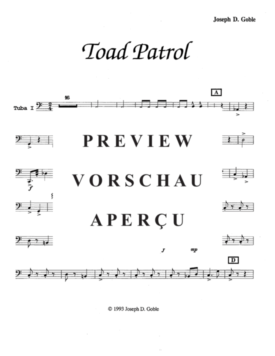 Product gallery: Page 17 of 20 Toad Patrol , , (Tuba Quartett EETT)