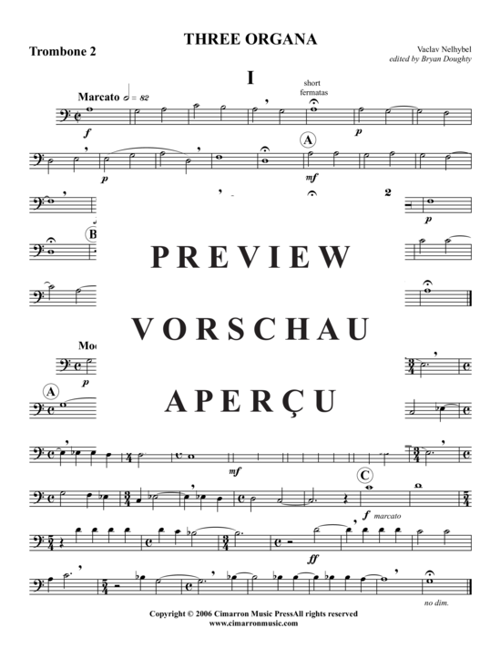 Product gallery: Page 8 of 13 Three Organa , , (Trombone Quartet)