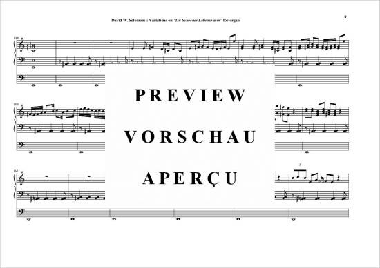 gallery: Variationen auf Du schöner Lebensbaum , , (Orgel Solo)