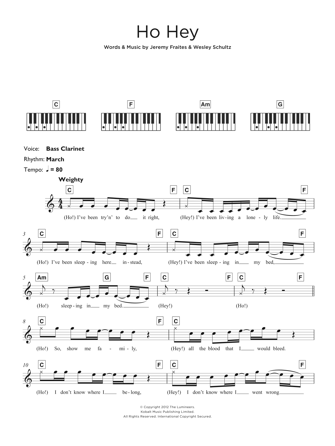 Product gallery: Page 1 of 1 Ho Hey, The Lumineers