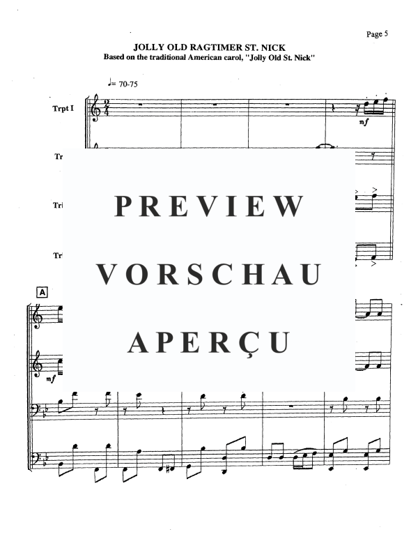 Produktgalerie: Seite 7 von 11 Three Ragtime Carols, , Blechbläser Quartett