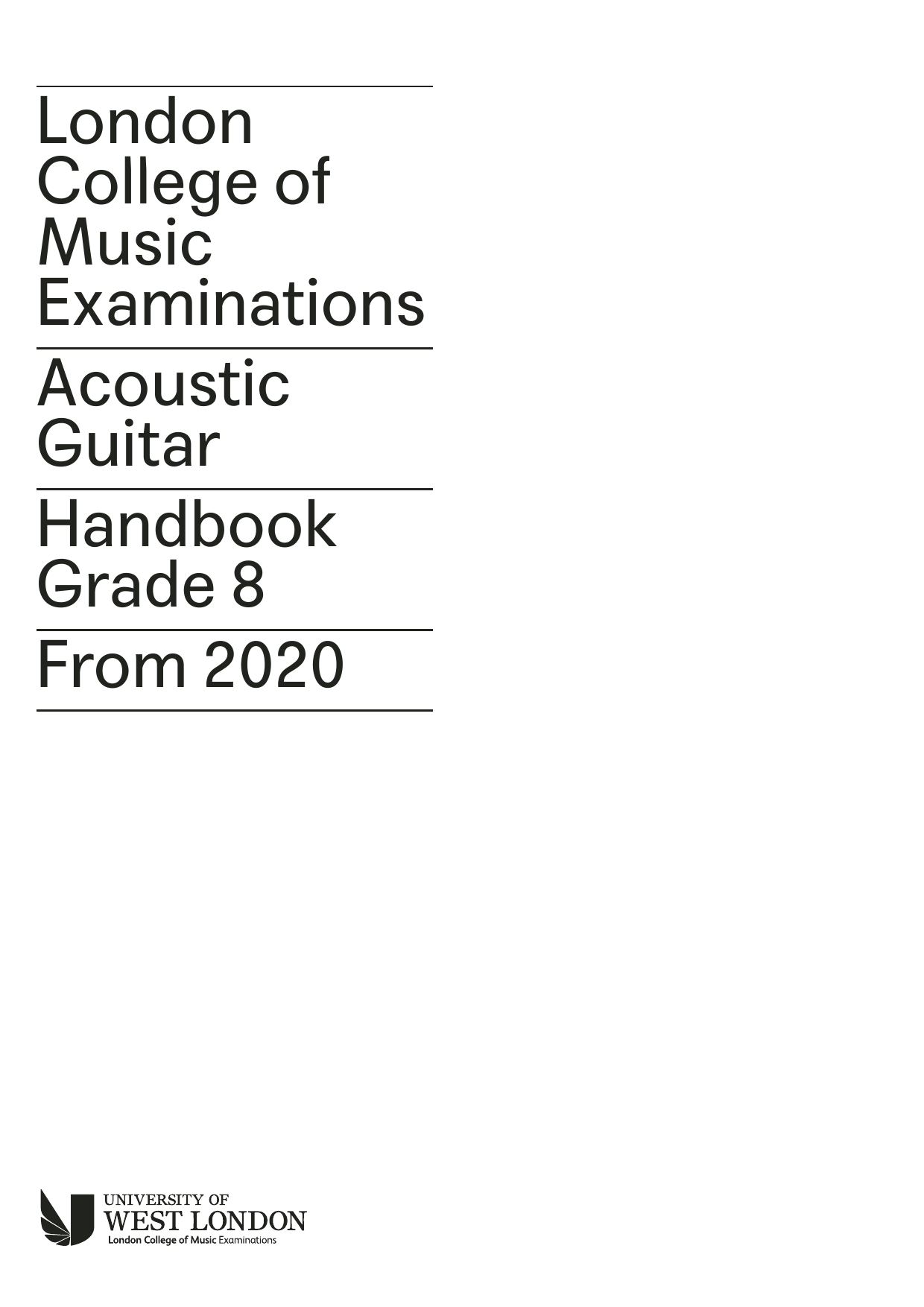 Produktgalerie: Seite 1 von 1 LCME Acoustic Guitar Handbook Grade 8 2020, LCME