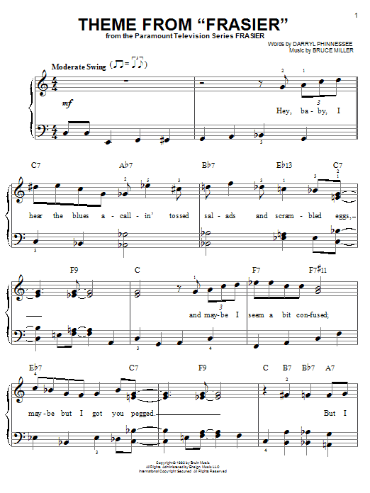 Produktbild zu: Theme From "Frasier"