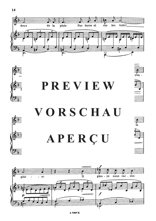 Product gallery: Page 3 of 5 Spleen Op.51 No.3, , Medium Voice and Piano