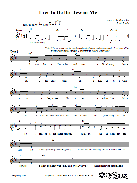 Product gallery: Page 1 of 1 Free To Be The Jew In Me, Rick Recht