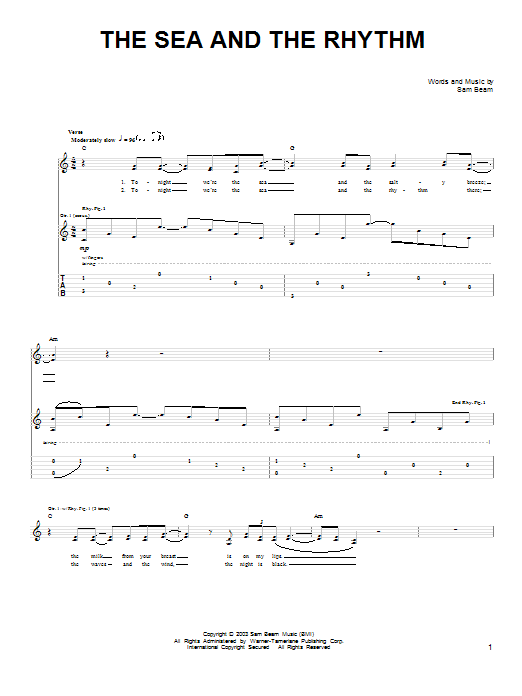 Product gallery: Page 1 of 1 The Sea And The Rhythm, Iron & Wine
