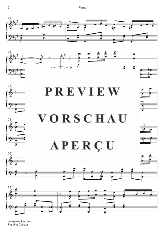 Produktgalerie: Seite 8 von 9 Por Una Cabeza, Gardel, Carlos, Querflöte und Klavier