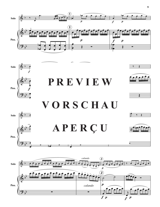 Product gallery: Page 10 of 21 Sonata in B-Flat Major, KV 378 , , (horn in F + piano)