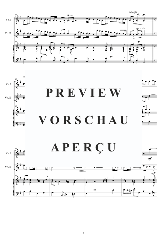 Produktgalerie: Seite 7 von 11 Trio Sonata No.7 in G-Dur Op.1, , 2 Violinen und Cembalo