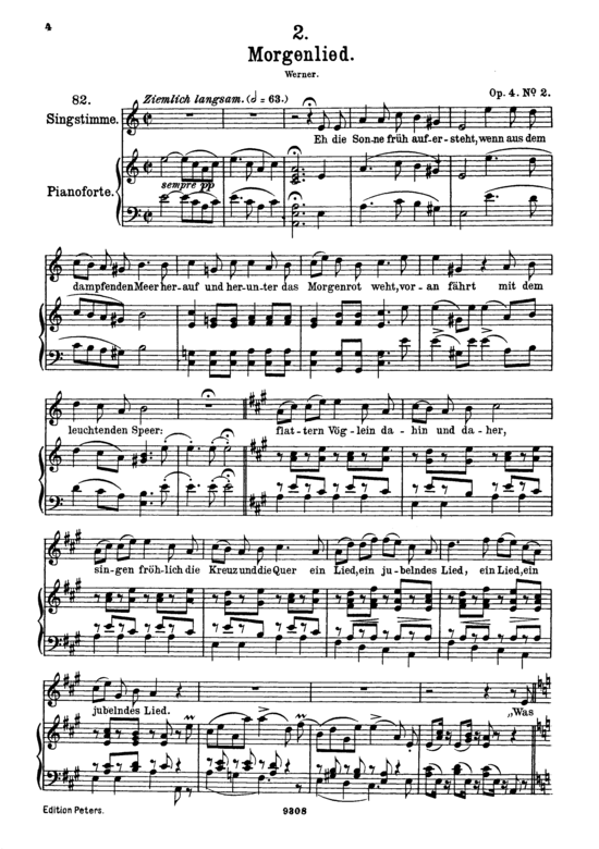 Product picture to: Morgenlied D.685Franz Schubert