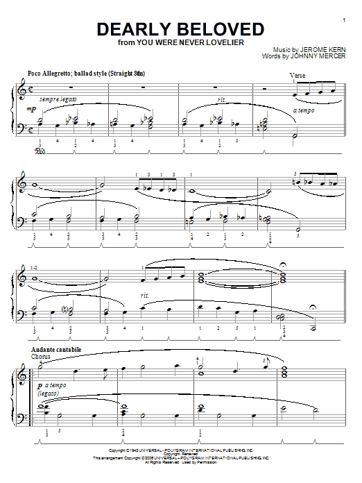 Produktbild zu: Dearly Beloved
