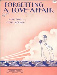 cover: Forgetting A Love Affair, Pierre Norman, Gesang, Gitarre, Klavier