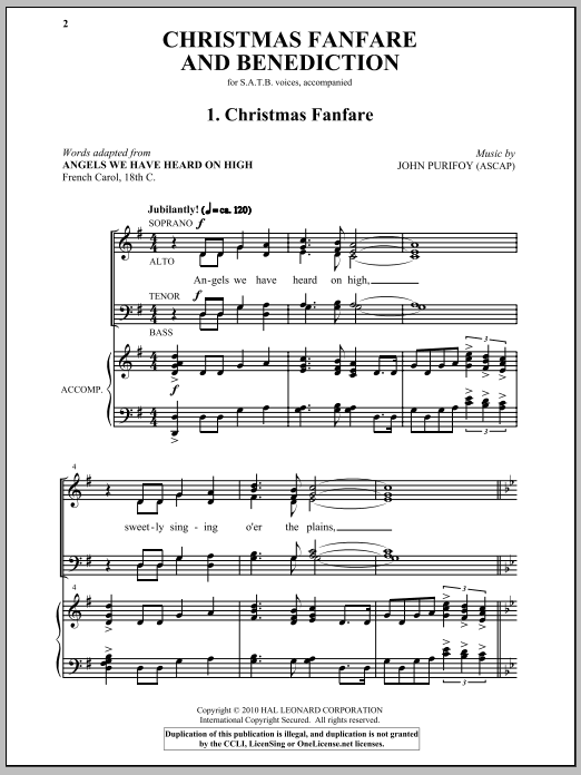 Product picture to: Christmas Fanfare And Benediction