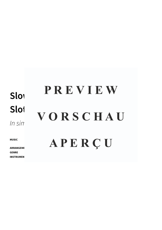 Produktgalerie: Seite 3 von 11 Slow Pieces for Sloth Pianists - In simplified arrangements, , Klavier Solo