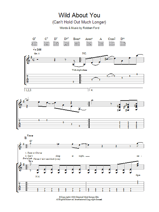 Product gallery: Page 1 of 1 Wild About You (Can't Hold Out Much Longer), Robben Ford