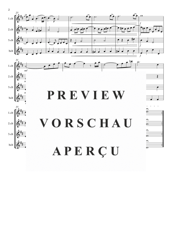 gallery: Air, , Clarinet Quartet 3x Clarinet In Bb and Bass Clarinet