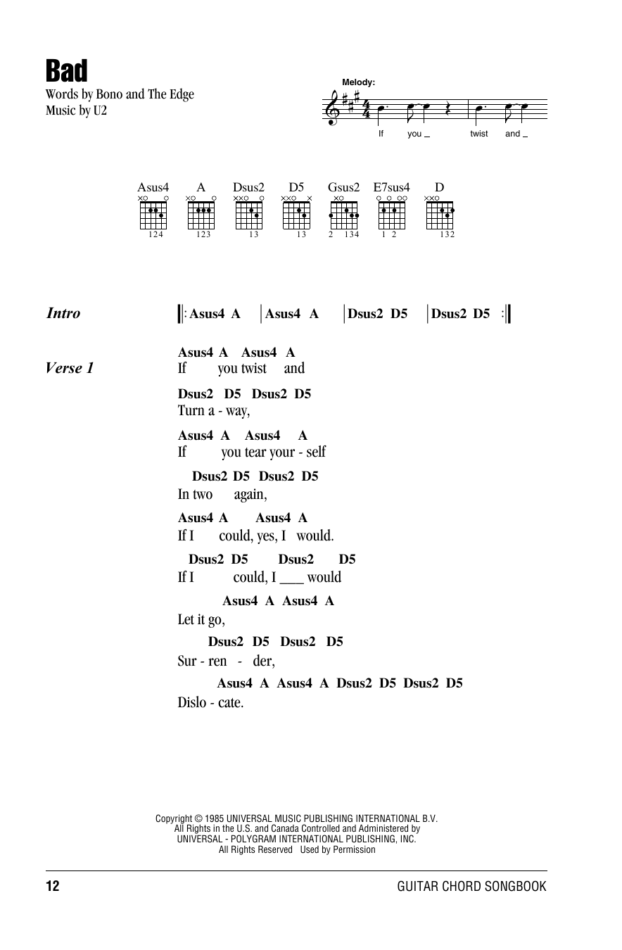 Product gallery: Page 1 of 1 Bad, U2