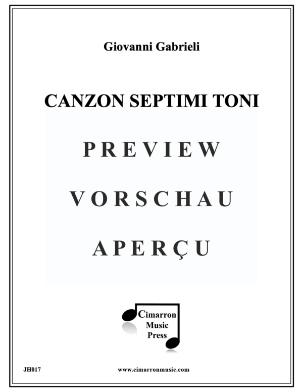 Product gallery: Page 2 of 11 Canzon Septimi Toni #2, , Trumpet Octet
