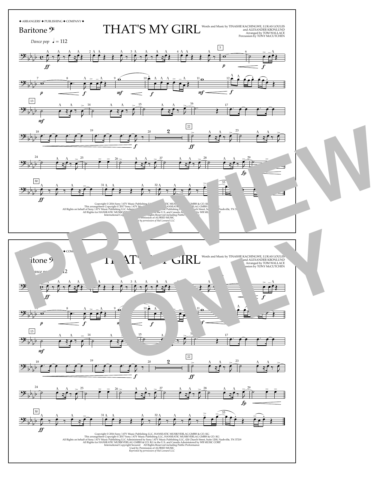 Produktbild zu: That's My Girl - Baritone B.C.