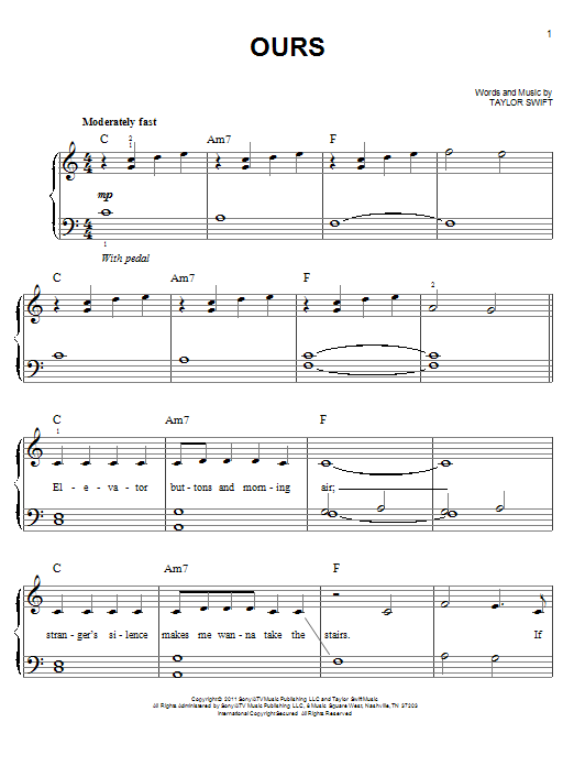 Product picture to:  Ours - Taylor Swift