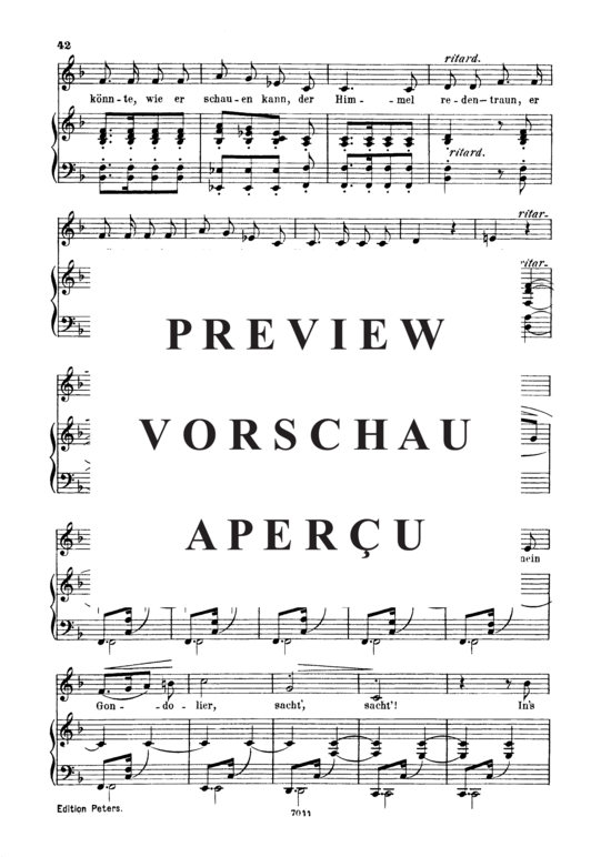 Product gallery: Page 4 of 4 Venetianisches Lied I Op.25 No.17, , Low Voice and Piano