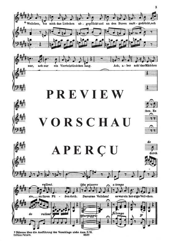 Product gallery: Page 3 of 3 Das Veilchen K.476, , Medium Voice and Piano