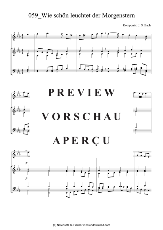 Produktgalerie: Seite 2 von 3 Wie schön leuchtet der Morgenstern , , (Quartett in C)