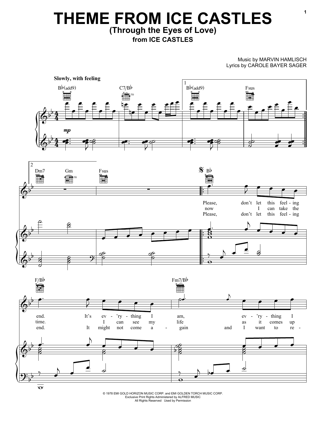 Produktbild zu: Theme From Ice Castles (Through The Eyes Of Love)