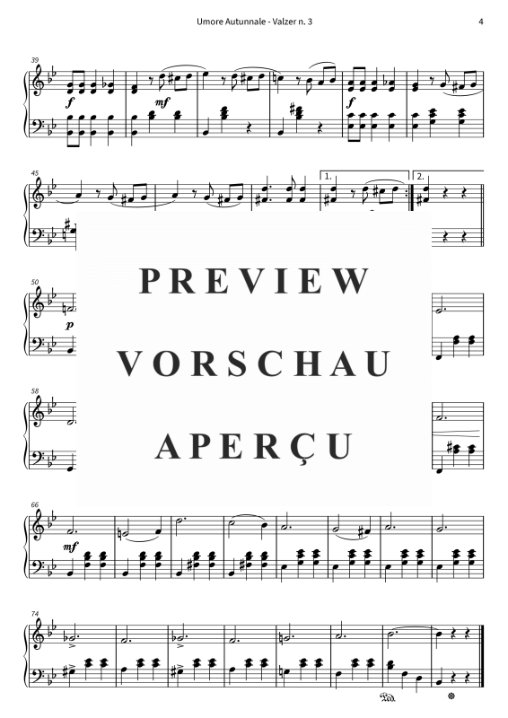 Product gallery: Page 6 of 6 Umore Autunnale - Versione semplificata, , Piano Solo